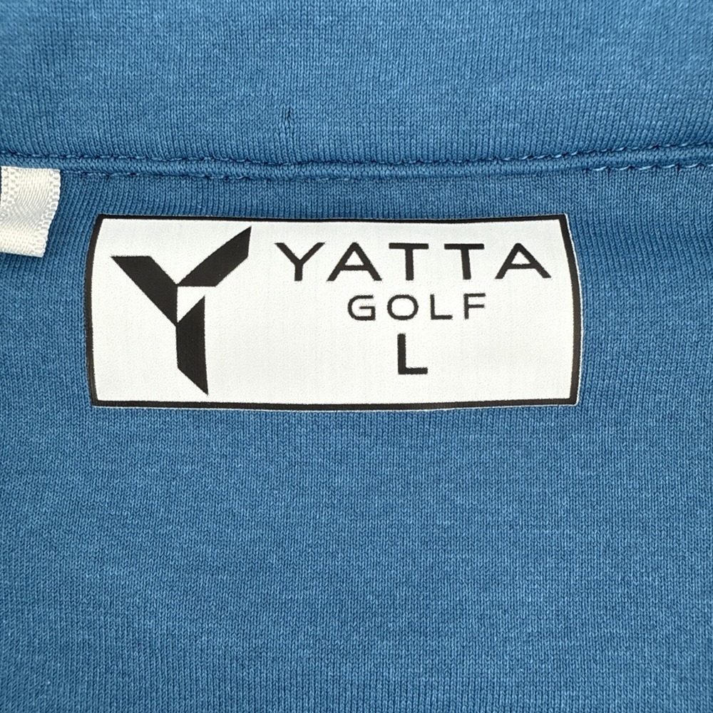 Yatta Golf Men's L Blue Stretch Golf Quarter Zip Pullover Performance - Picture 4 of 10